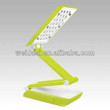 Lámpara de escritorio plegable ajustable del diseño único 3 LED, lámpara de lectura de la protección del ojo